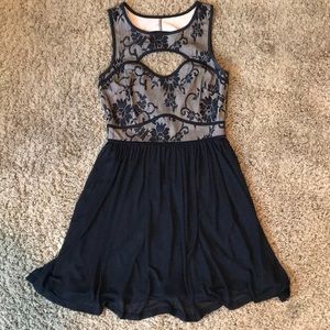 Lace Detail Cocktail Dress
